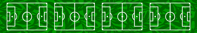 William Morris wallpaper with soccer pitch lines added